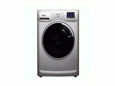 洗衣机底部出水口那有一坨白色油渍(图1)